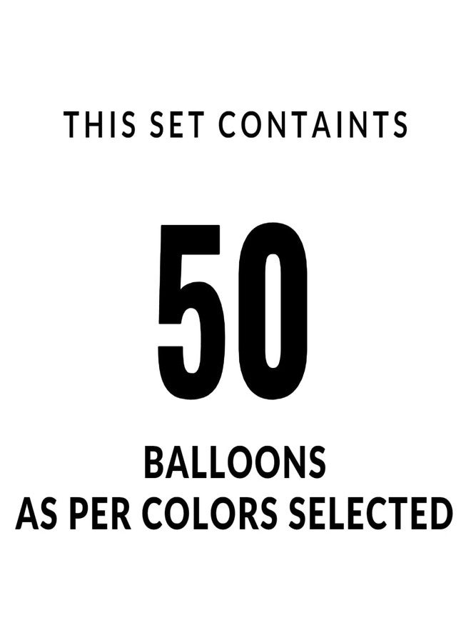Flyloons Sky Blue Balloons Pack of 50 for birthday decoration items also suitable for Anniversary, Wedding, Celebration, Party - Image 2